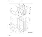 Frigidaire CGTR1825SP4A door diagram