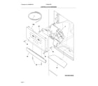 Frigidaire FFHB2740PPCA controls & ice dispenser diagram