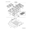 Frigidaire FPGH3077RFD top/drawer diagram