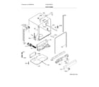 Frigidaire FGID2476SF0A tub & frame diagram