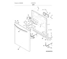 Frigidaire LFID2426TF0A door diagram