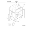 Frigidaire LFID2426TF0A tub diagram