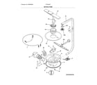 Frigidaire FFID2426TS0A motor & pump diagram