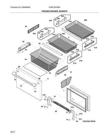 Freezer door