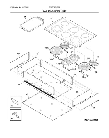 Main top/surface units