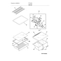 Frigidaire FFTR2028SE2A shelves diagram