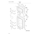 Frigidaire FFHT1621TW0 doors diagram