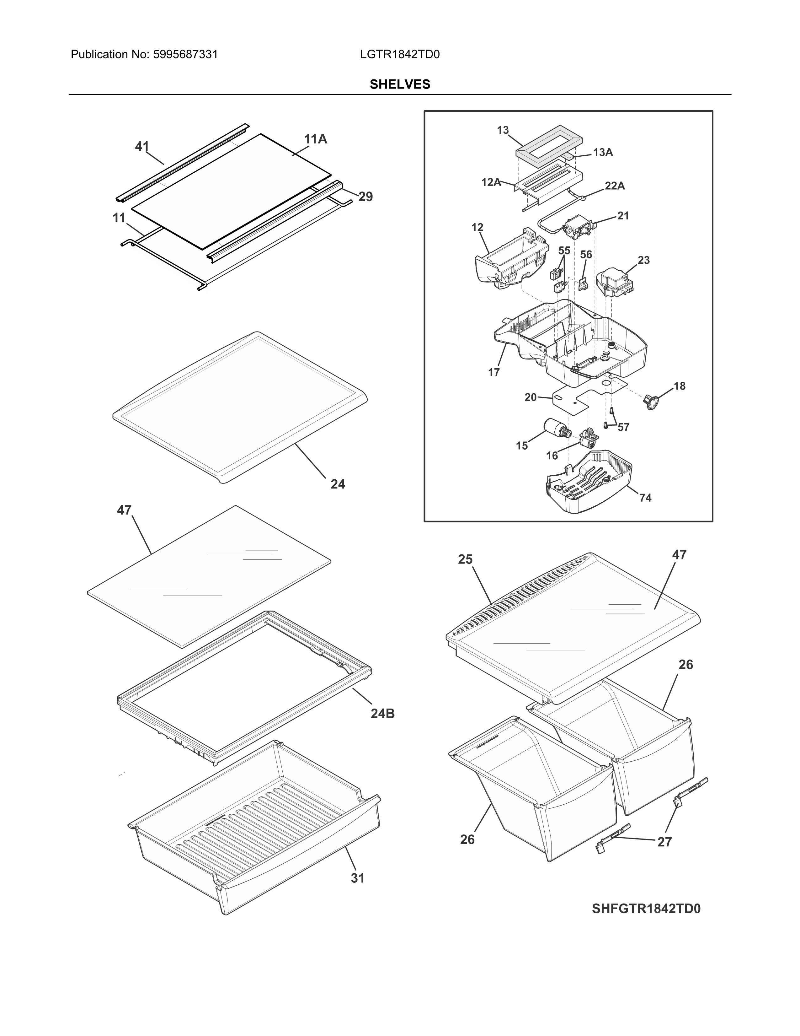 SHELVES