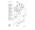 Frigidaire LFGF3054TDA burner diagram