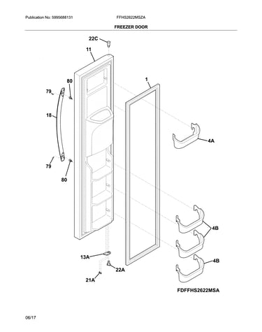Freezer door