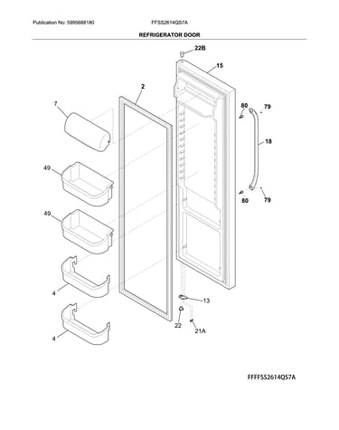Refrigerator door