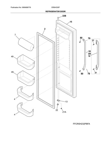 Refrigerator door