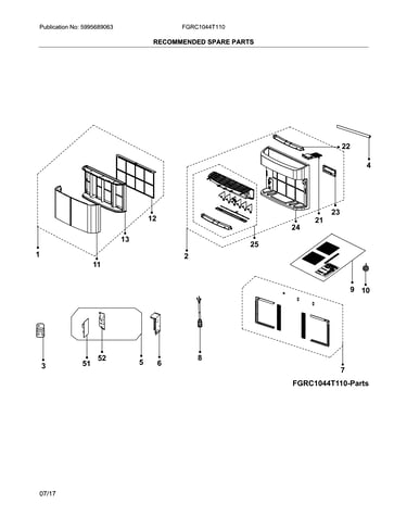 Recommended spare parts