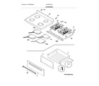 Frigidaire CFIF3054TSA top/drawer diagram