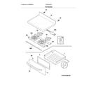 Crosley CRE3875SSC top/drawer diagram