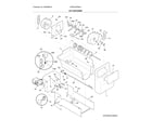 Crosley CRSH232PBHA ice container diagram