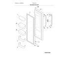 Frigidaire FFSS2314QSBA refrigerator door diagram