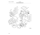 Frigidaire FFLG2022MW2 upper cabinet/drum heater diagram
