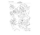 Frigidaire FFLG2022MW2 motor/blower/belt diagram