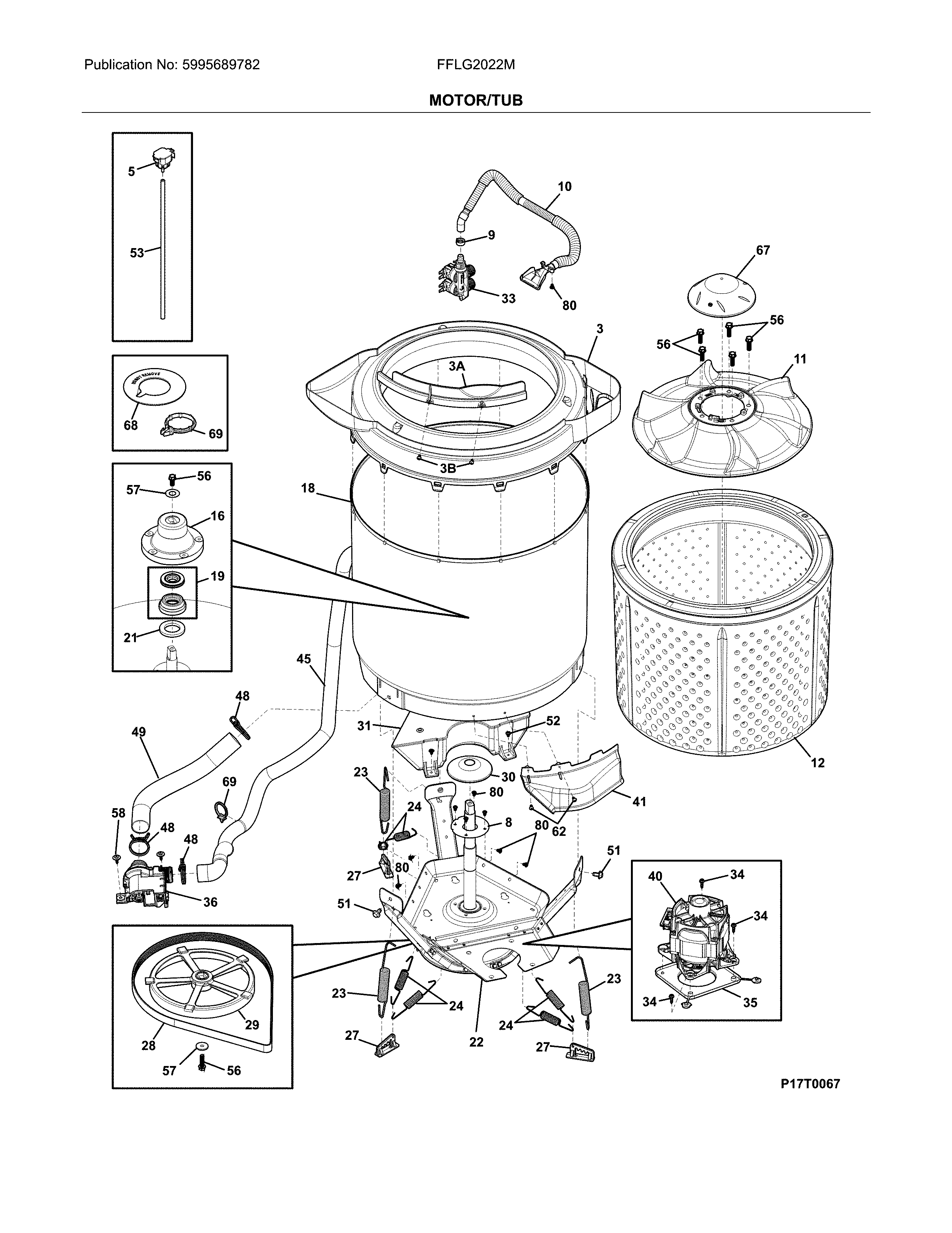 Motor/tub