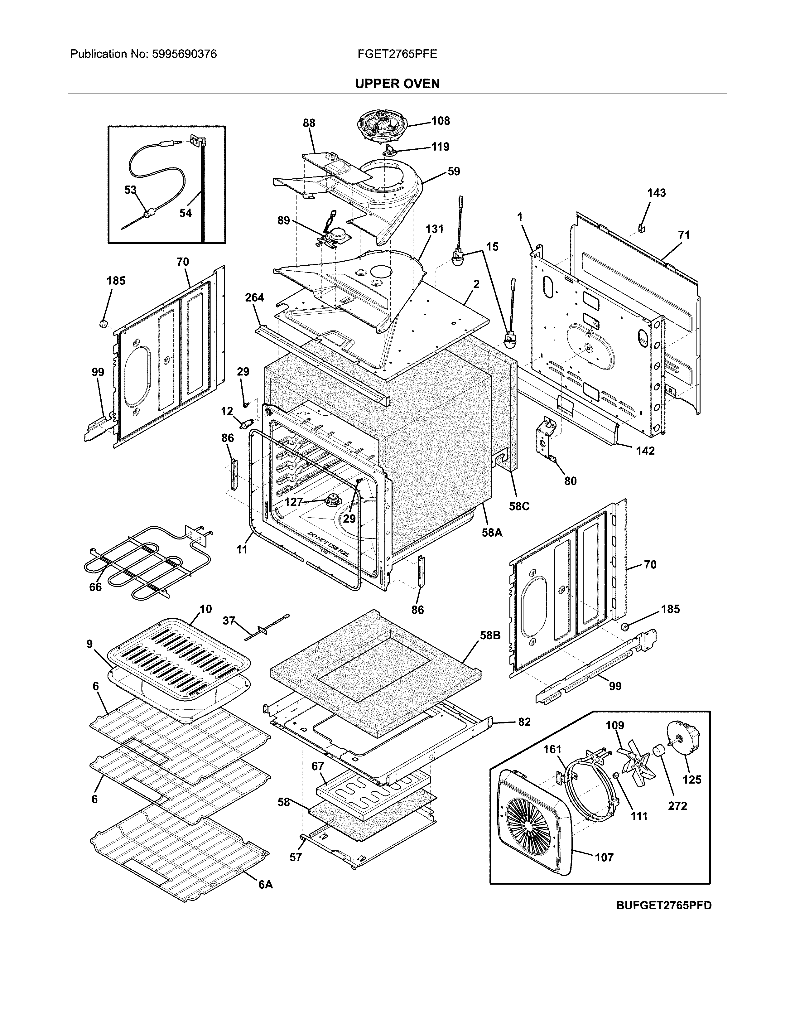 Upper oven