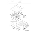 Frigidaire LGEF3046TFC top/drawer diagram