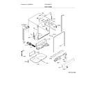 Frigidaire FPID2498SF0A tub & frame diagram