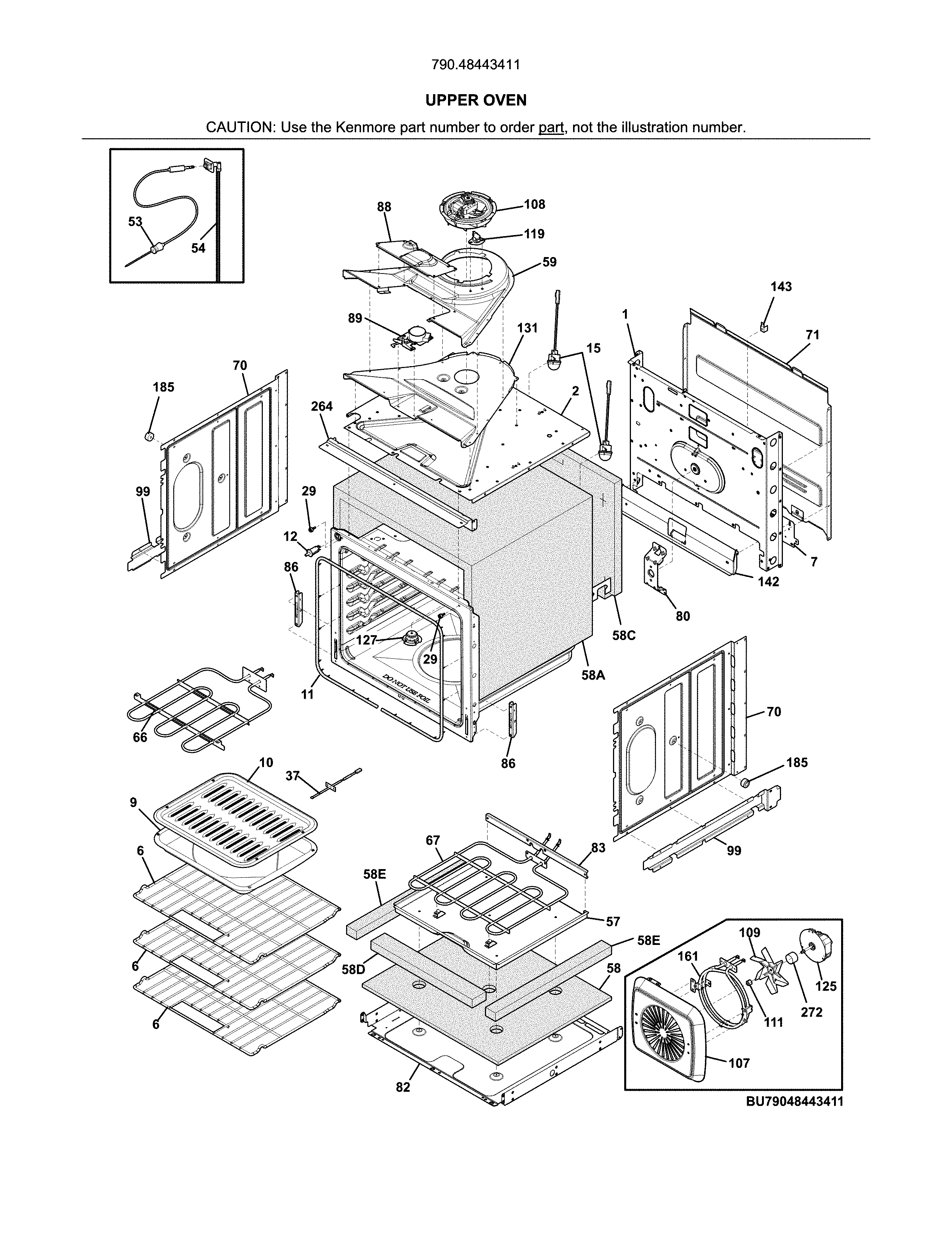 Upper oven