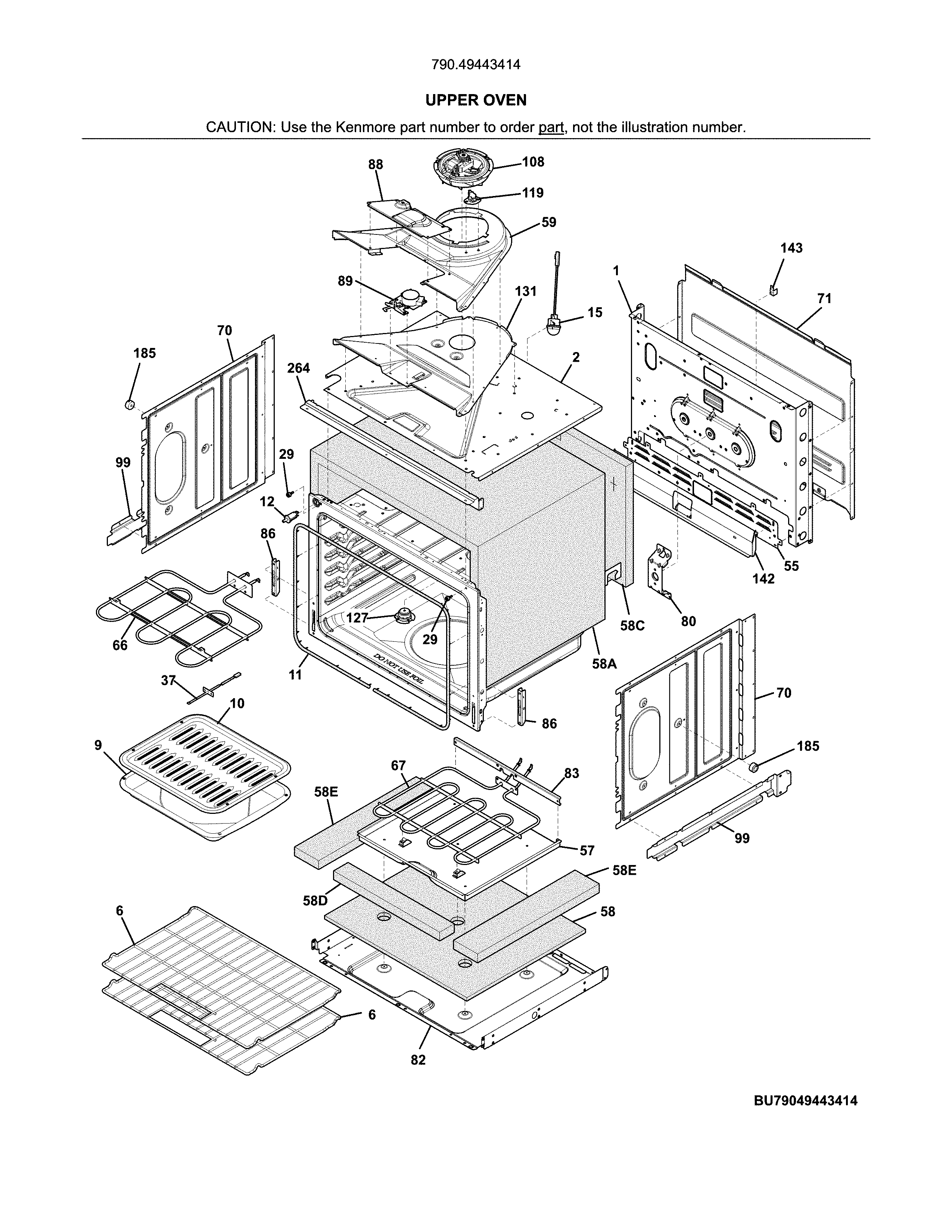 Upper oven