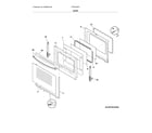 Frigidaire FFEF3054TBA door diagram