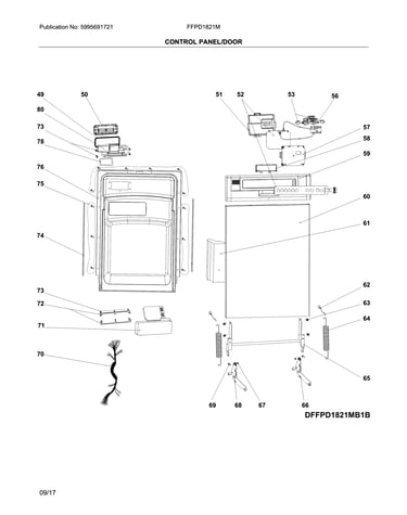 Control panel/door