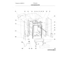 Frigidaire FFPD1821MW1B tub/frame/wrapper diagram