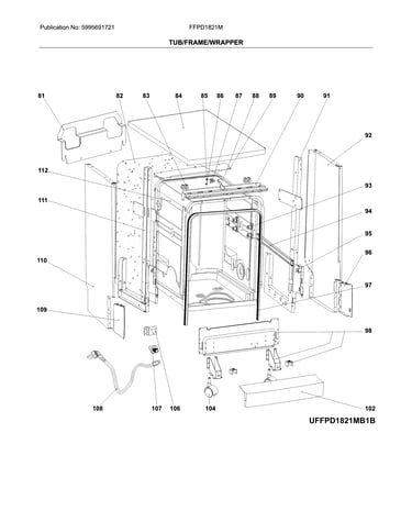 Tub/frame/wrapper