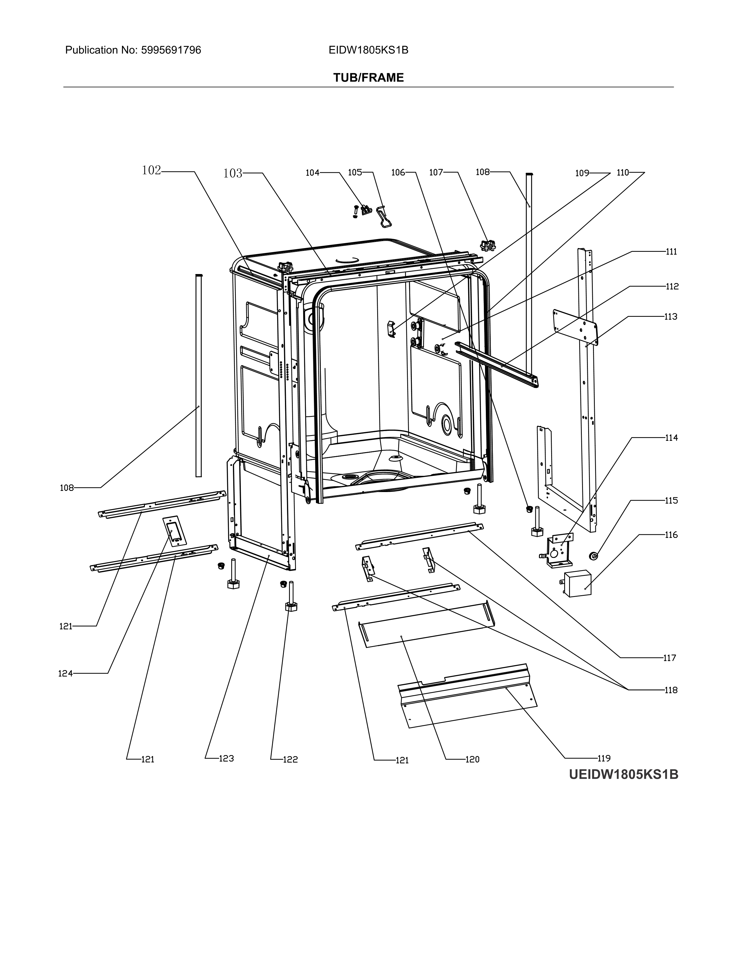 Tub/frame
