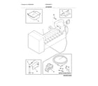 Electrolux E23BC69SPS1 ice maker diagram