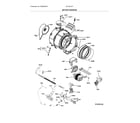 Electrolux EFLS210TIW00 motor/tub/drain diagram