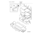 Frigidaire FGHN2868TF0 shelves diagram