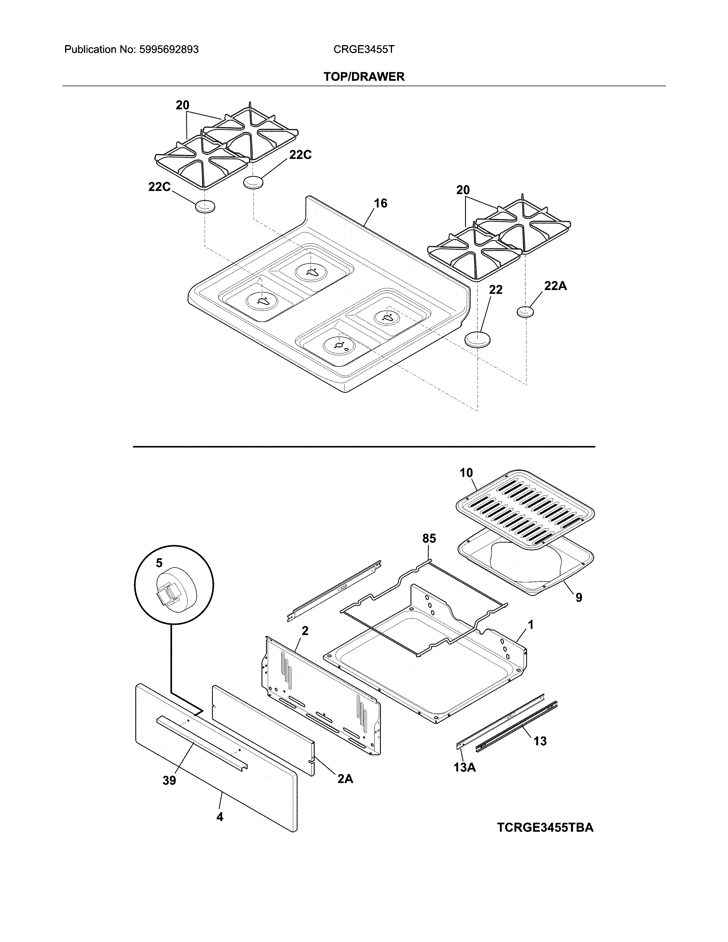 Top/drawer