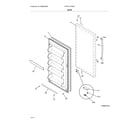 Frigidaire FFFH17F1RW2 door diagram