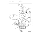 Frigidaire FGID2466QW6A motor & pump diagram