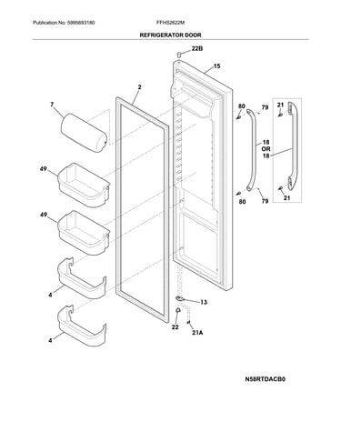Refrigerator door