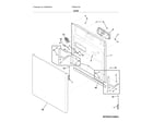 Frigidaire FFBD2412SW2A door diagram