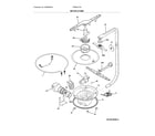 Frigidaire FFBD2412SW2A motor & pump diagram