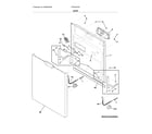 Frigidaire FGCD2444SF2A door diagram