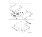 Frigidaire CGES3065PFK top/drawer diagram