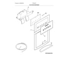 Frigidaire FFSS2325TS0 ice & water dispenser diagram