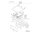Crosley CRE3580QWD top/drawer diagram