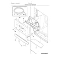 Frigidaire FFHB2750TS2 controls & ice dispenser diagram