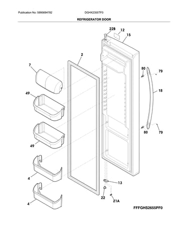 Refrigerator door
