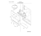 Frigidaire DGHX2355TF0 ice & water dispenser diagram